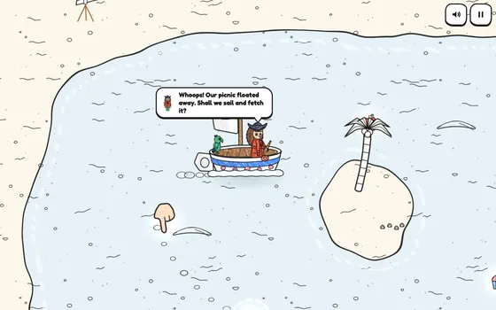 Teacup Ahoy!: Captain Bettina’s teacup boat sails to a palm island