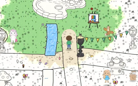 A real screen from Flutterby Glen